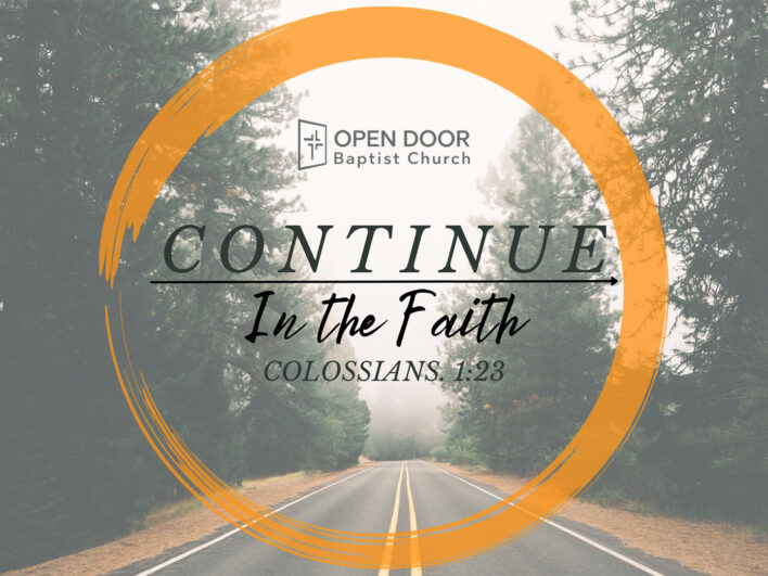 Continue in the Faith